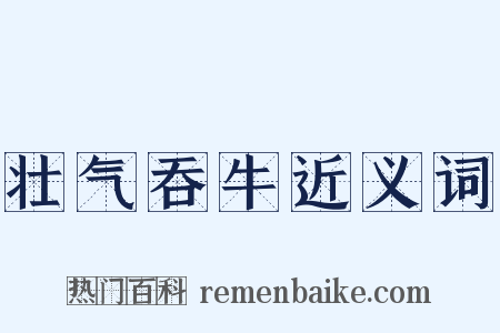 壮气吞牛近义词是什么意思的图片